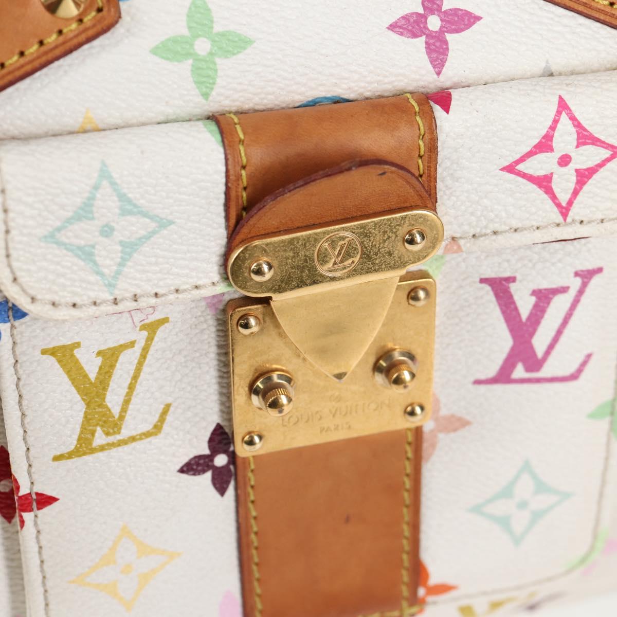 LOUIS VUITTON Monogram Multicolor Speedy 30 Hand Bag White M92643 Auth 125341V