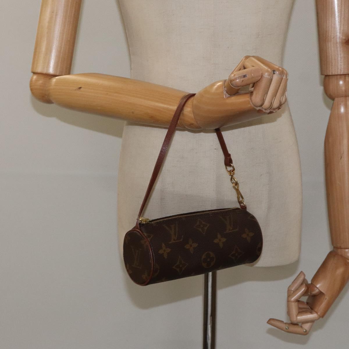 LOUIS VUITTON Monogram Papillon Pouch LV Auth 125345