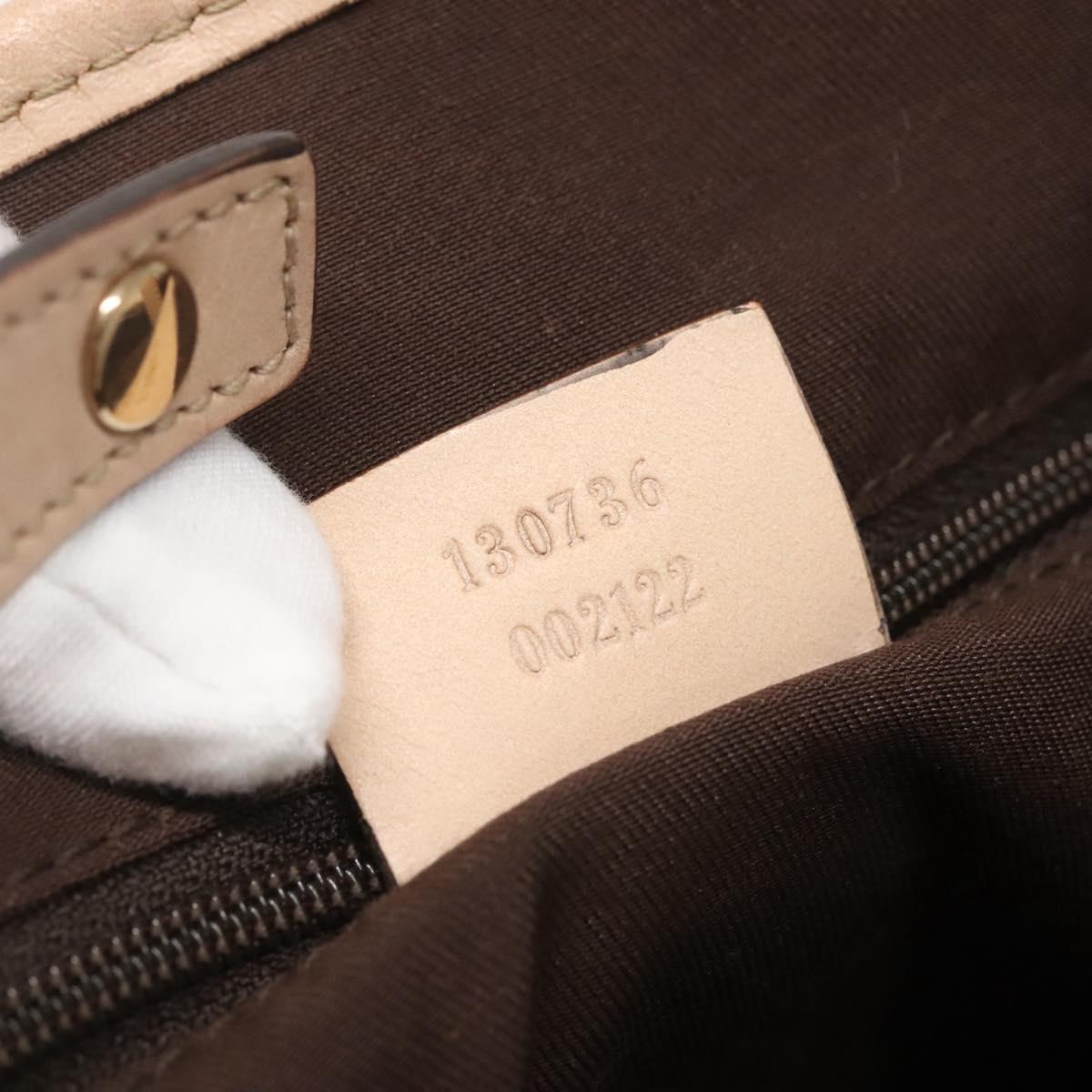 GUCCI GG Canvas Abbey Tote Bag Beige Gold 130736 Auth 125368