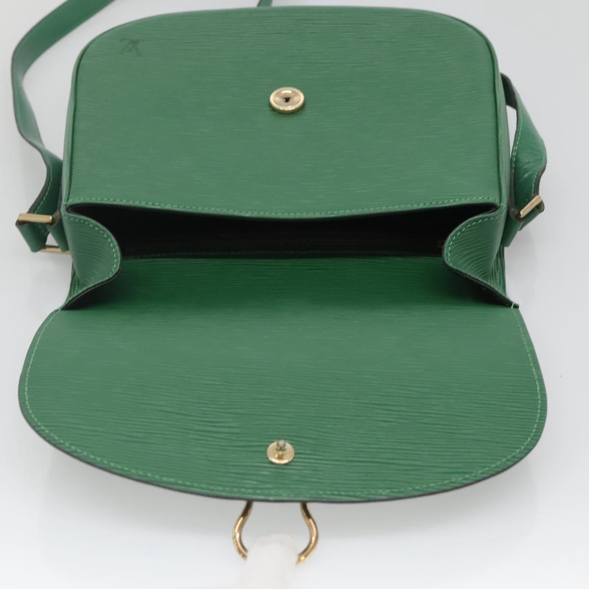 LOUIS VUITTON Epi Saint Cloud GM Shoulder Bag Green M52194 LV Auth 125398
