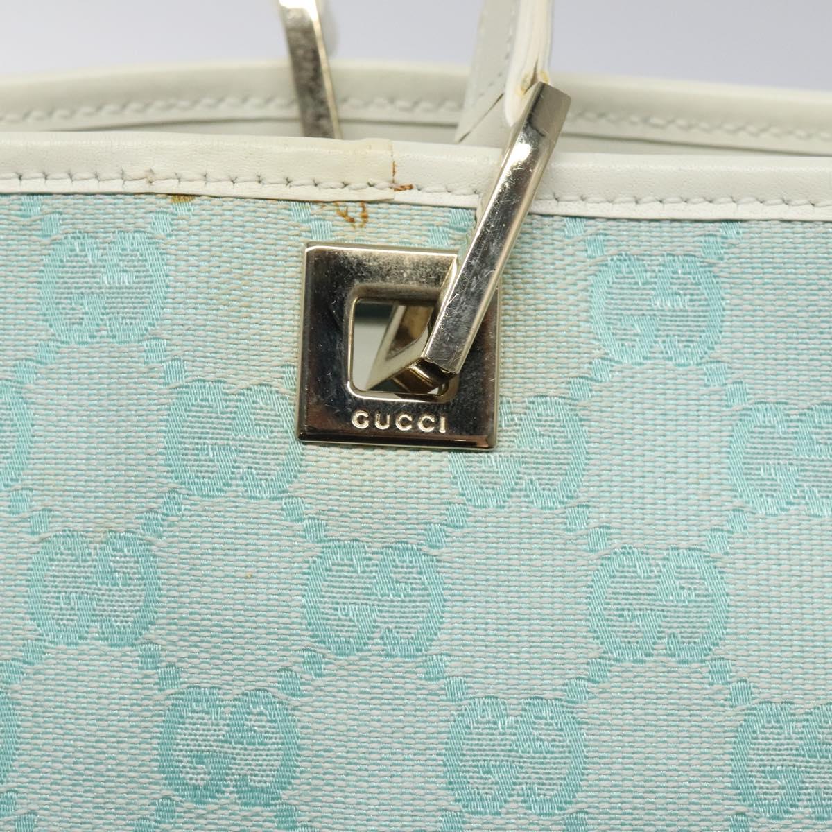 GUCCI GG Canvas Tote Bag Blue Gold 002 1098 Auth 125400