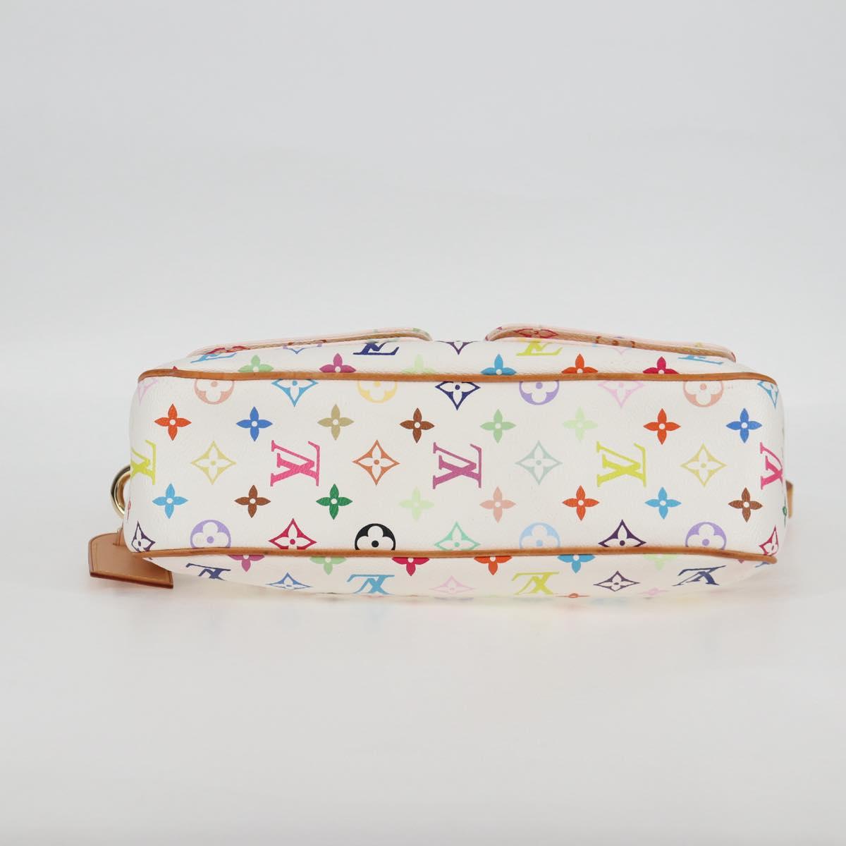 LOUIS VUITTON Monogram Multicolor Lodge GM Bag White M40051 LV Auth 125413V
