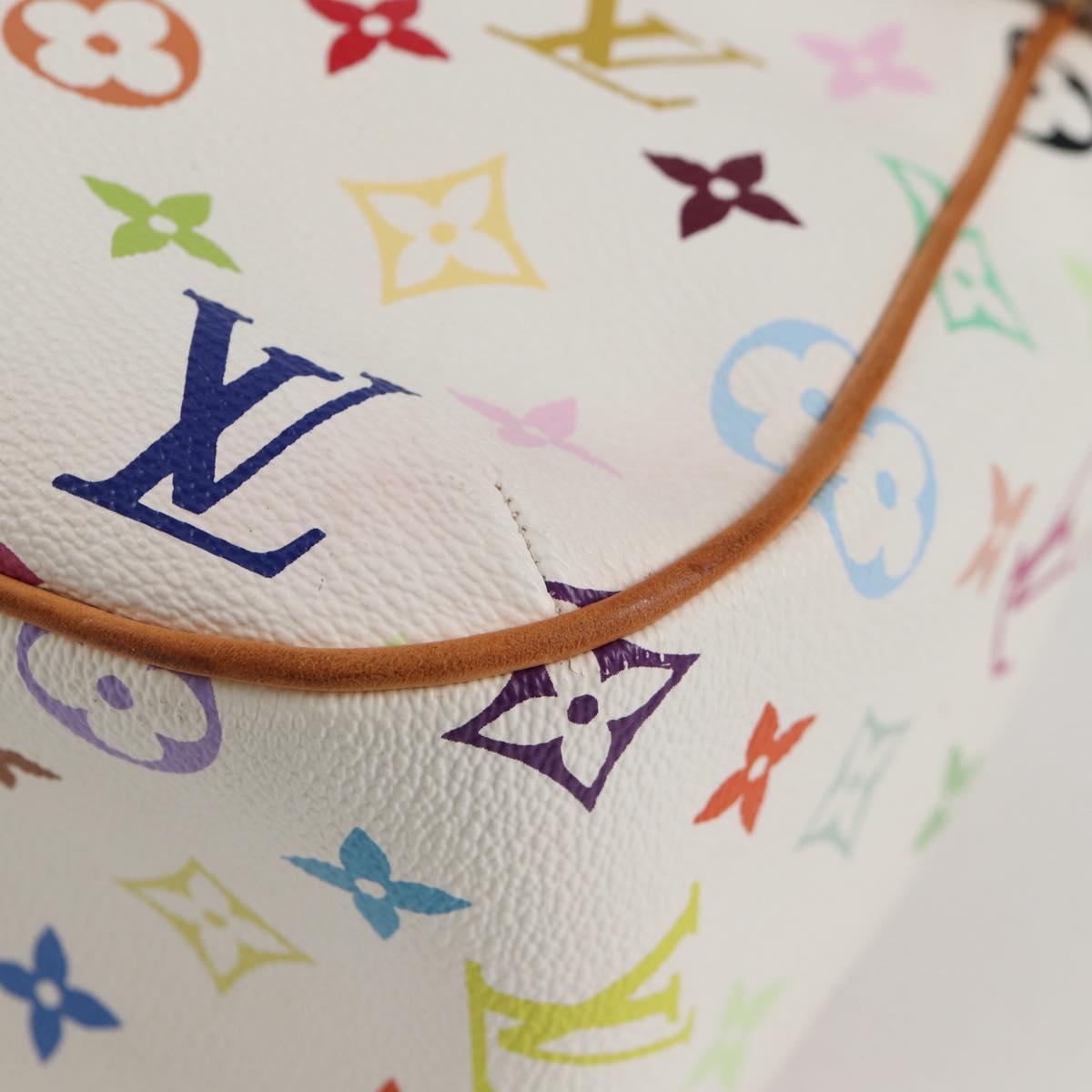LOUIS VUITTON Monogram Multicolor Lodge GM Bag White M40051 LV Auth 125413V