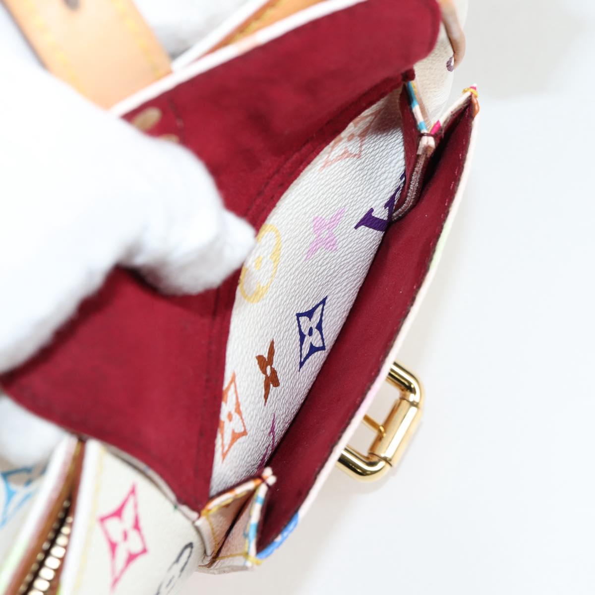LOUIS VUITTON Monogram Multicolor Lodge GM Bag White M40051 LV Auth 125413V