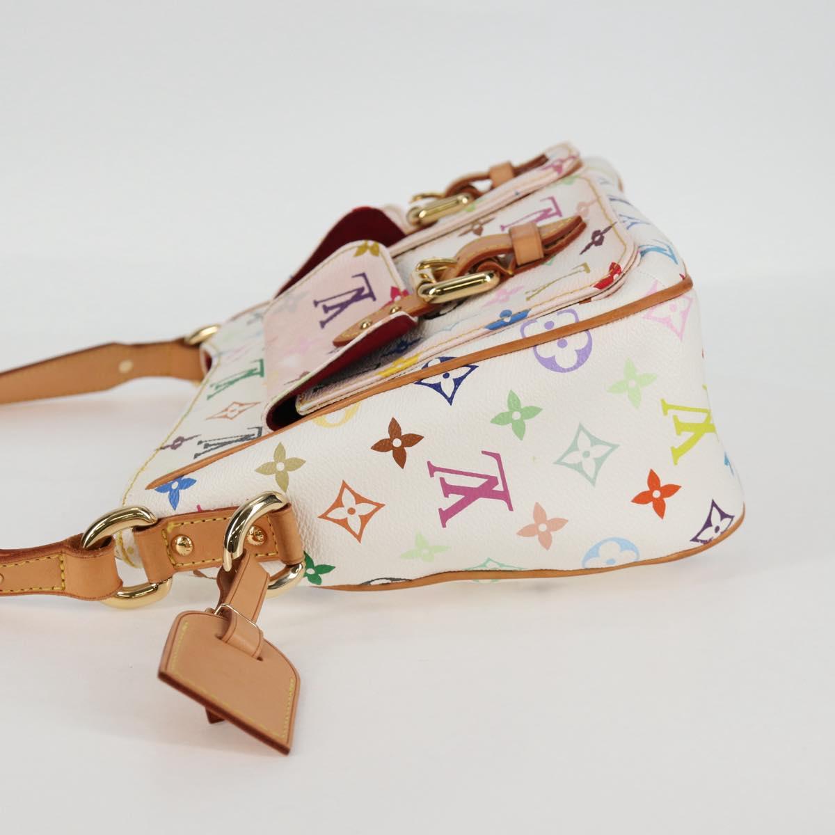 LOUIS VUITTON Monogram Multicolor Lodge GM Bag White M40051 LV Auth 125413V