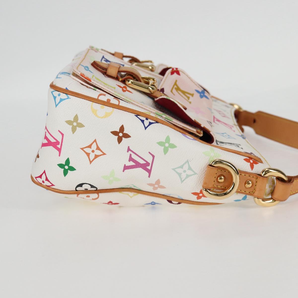 LOUIS VUITTON Monogram Multicolor Lodge GM Bag White M40051 LV Auth 125413V