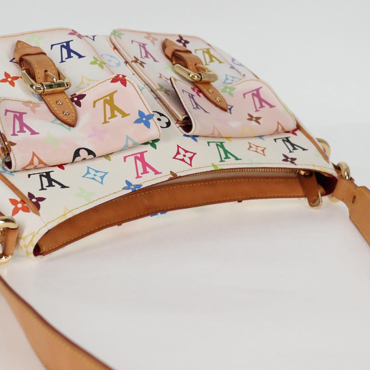LOUIS VUITTON Monogram Multicolor Lodge GM Bag White M40051 LV Auth 125413V