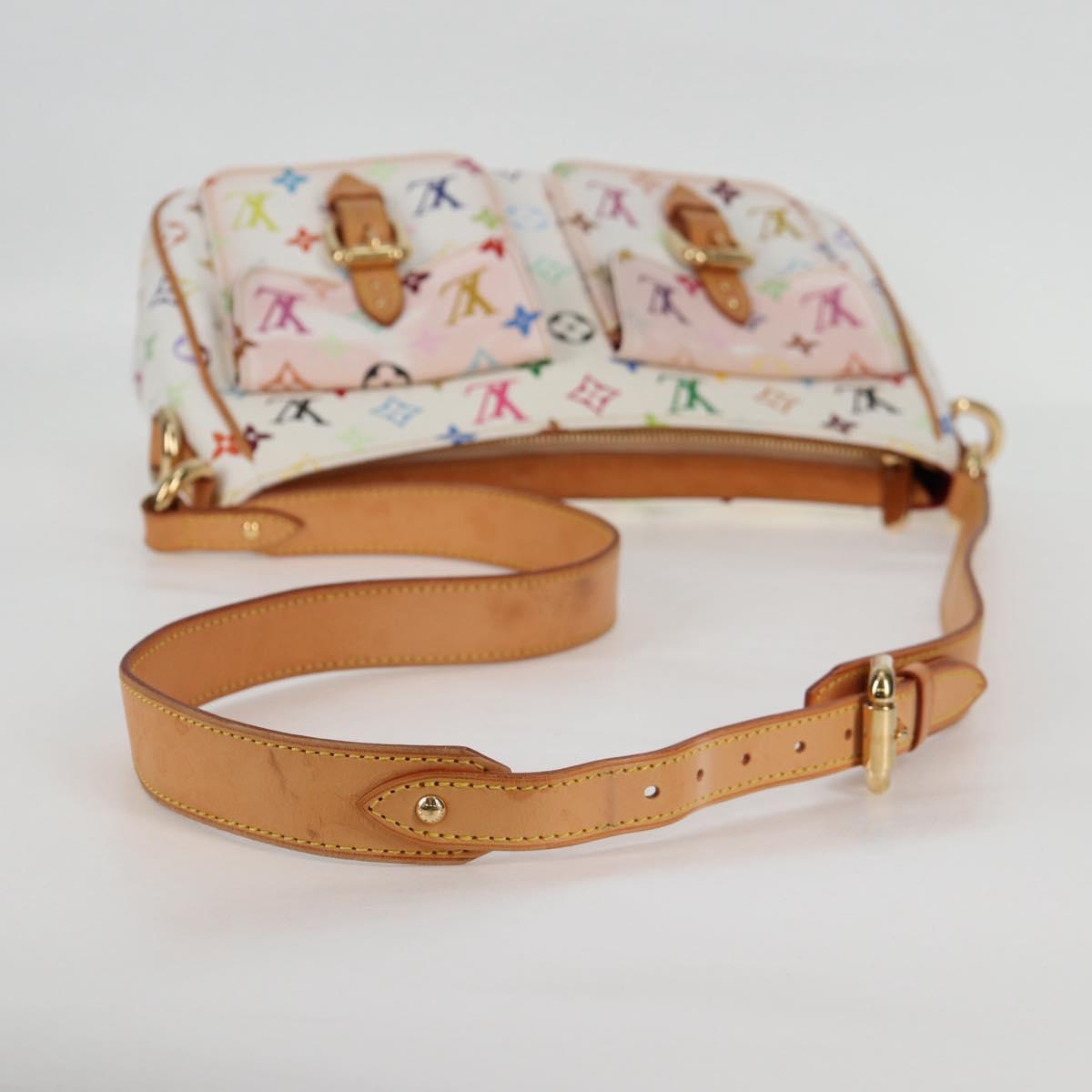 LOUIS VUITTON Monogram Multicolor Lodge GM Bag White M40051 LV Auth 125413V