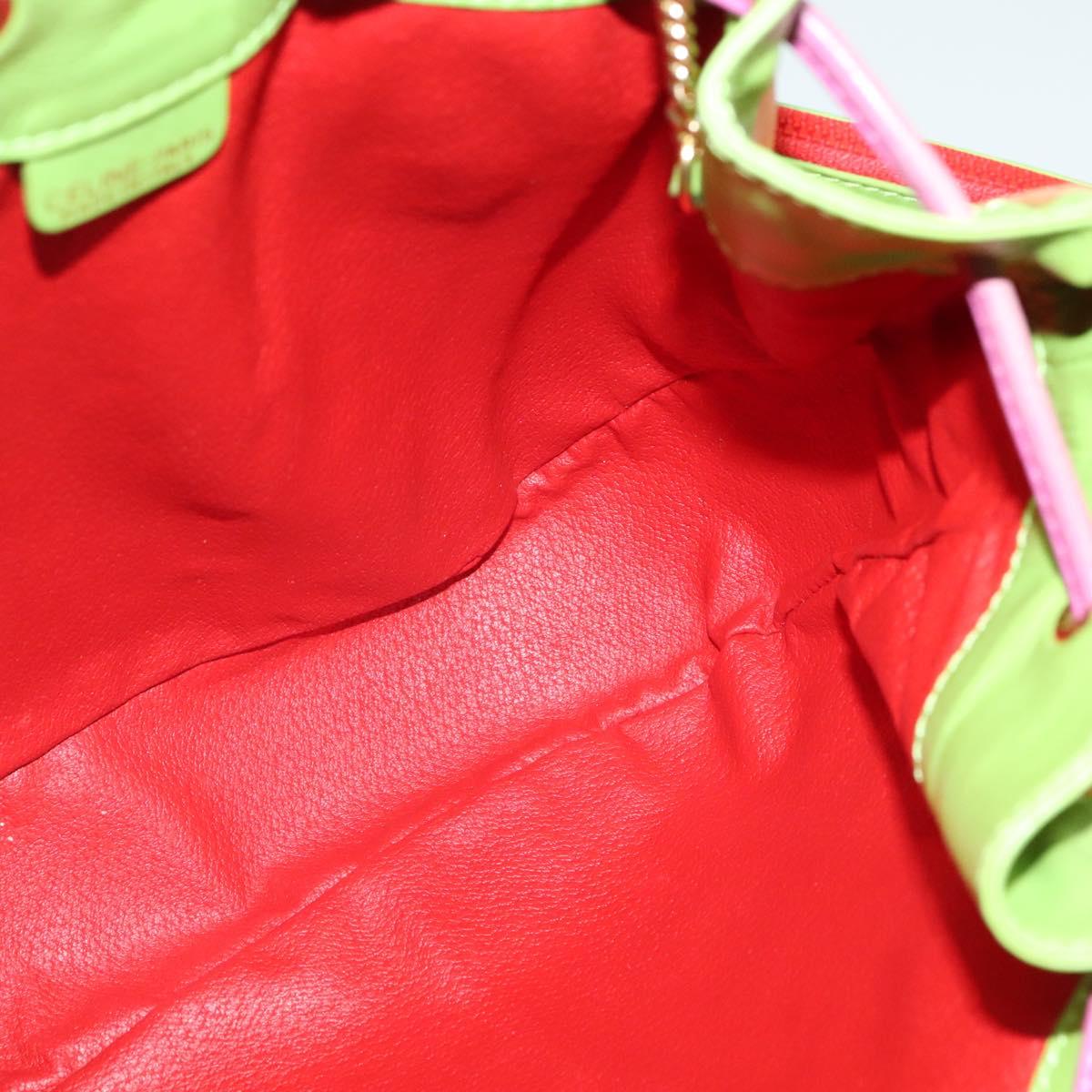 CELINE Shoulder Bag Leather Pink Gold Auth 125416