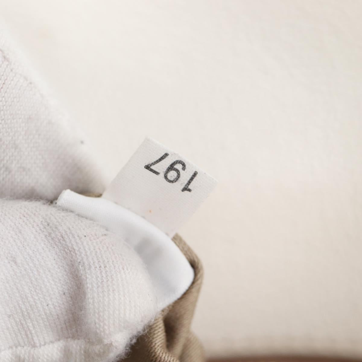 Miu Miu Hand Bag Leather 2way White Gold Auth 125417V