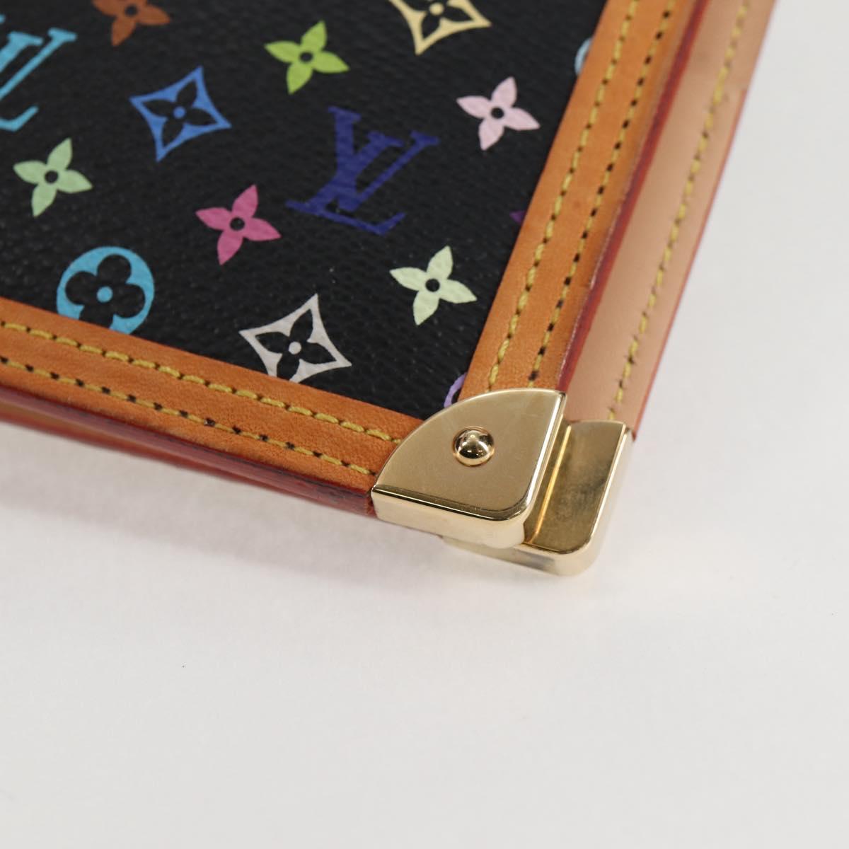 LOUIS VUITTON Multicolor Agenda GM Day Planner Cover Black R20893 Auth 125426SA