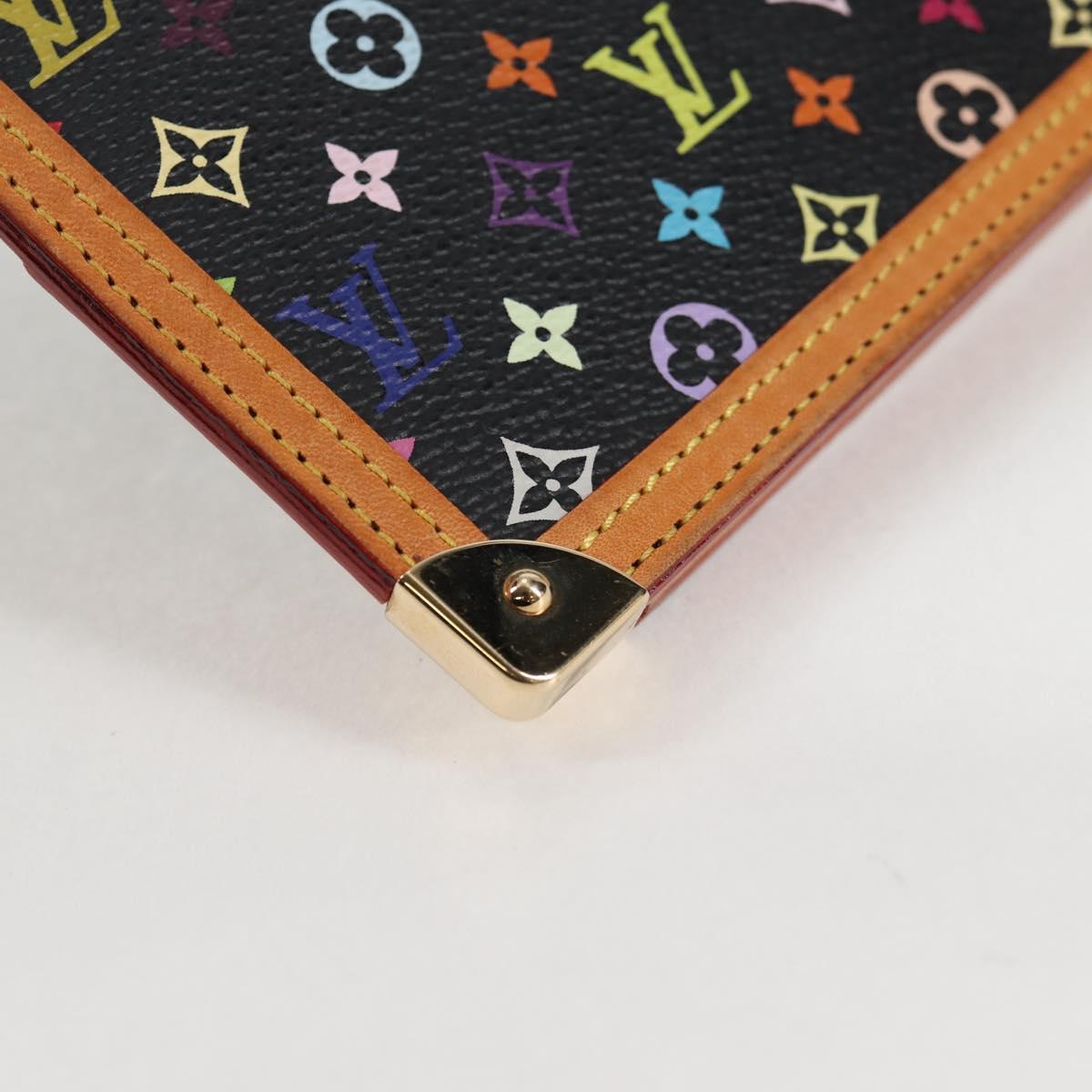 LOUIS VUITTON Multicolor Agenda GM Day Planner Cover Black R20893 Auth 125426SA