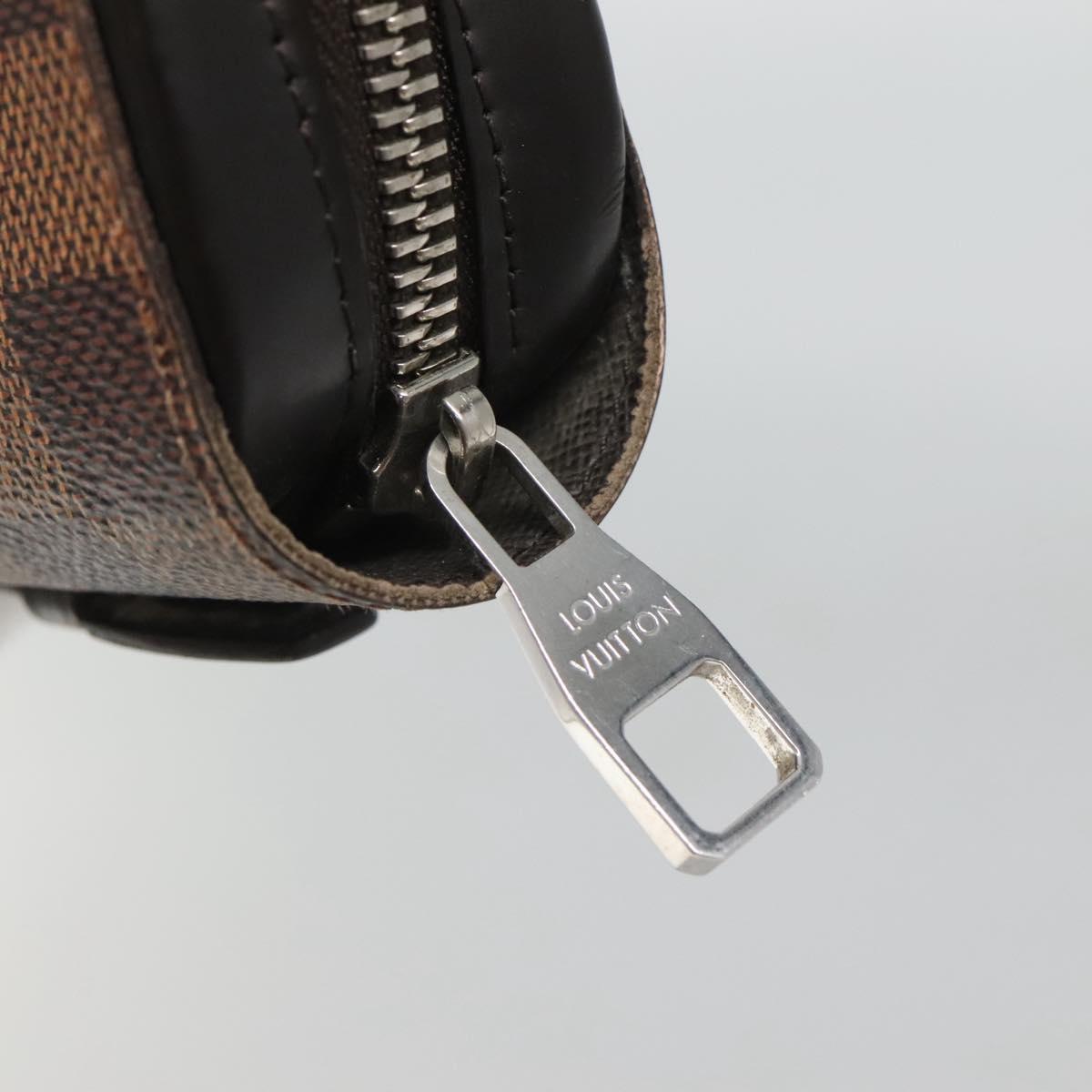 LOUIS VUITTON Damier Ebene Zippy XL Wallet N63284 LV Auth 125430