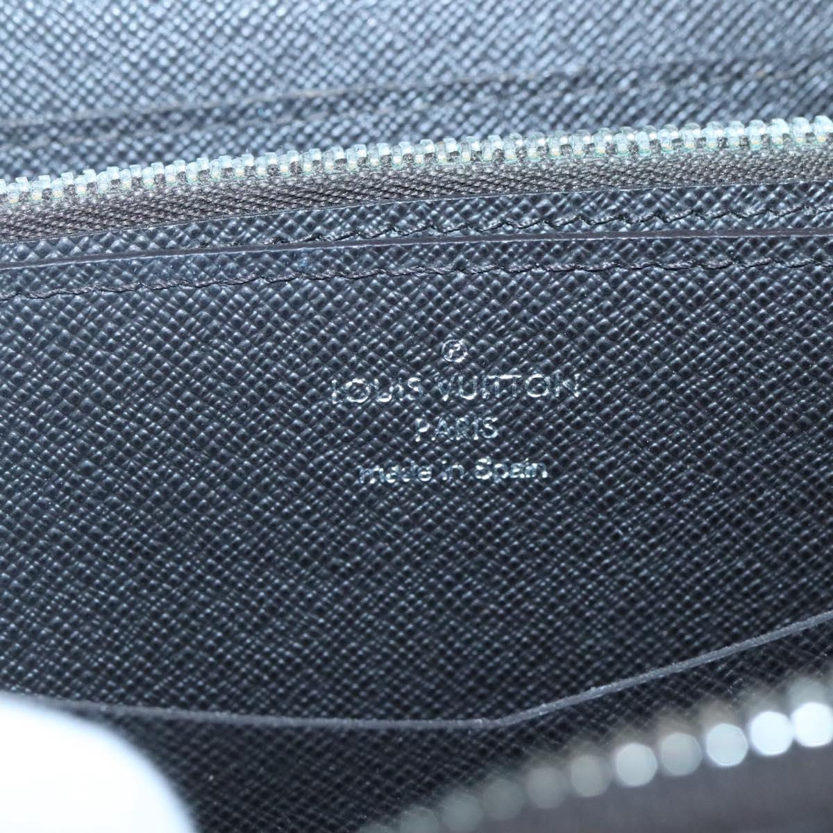 LOUIS VUITTON Damier Ebene Zippy XL Wallet N63284 LV Auth 125430