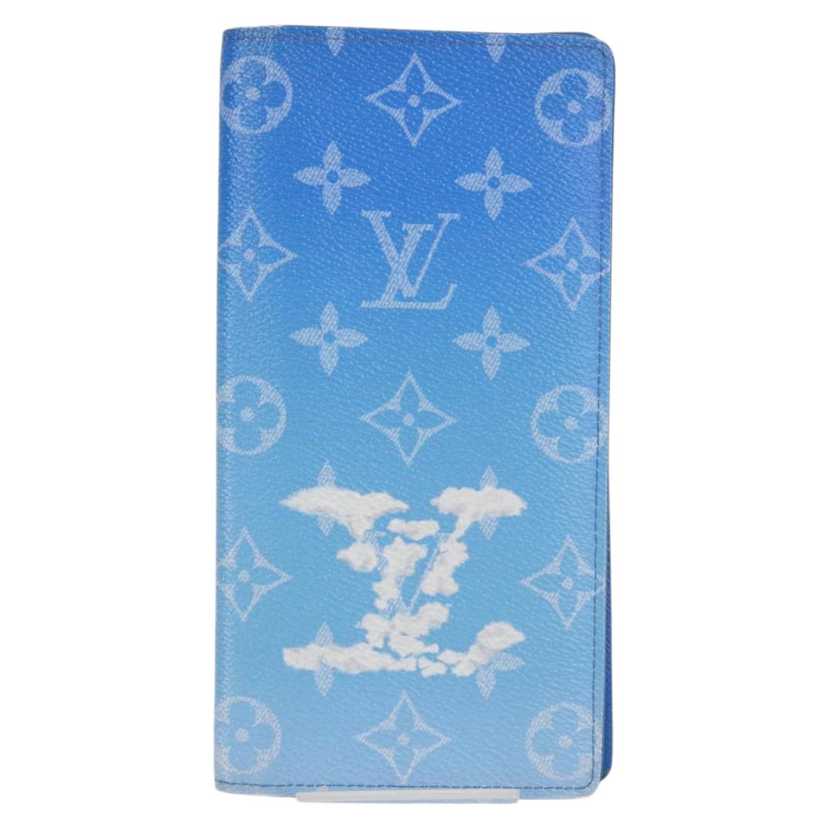 LOUIS VUITTON Monogram Clouds Portefeuille Braza Long Wallet M69680 Auth 125448M