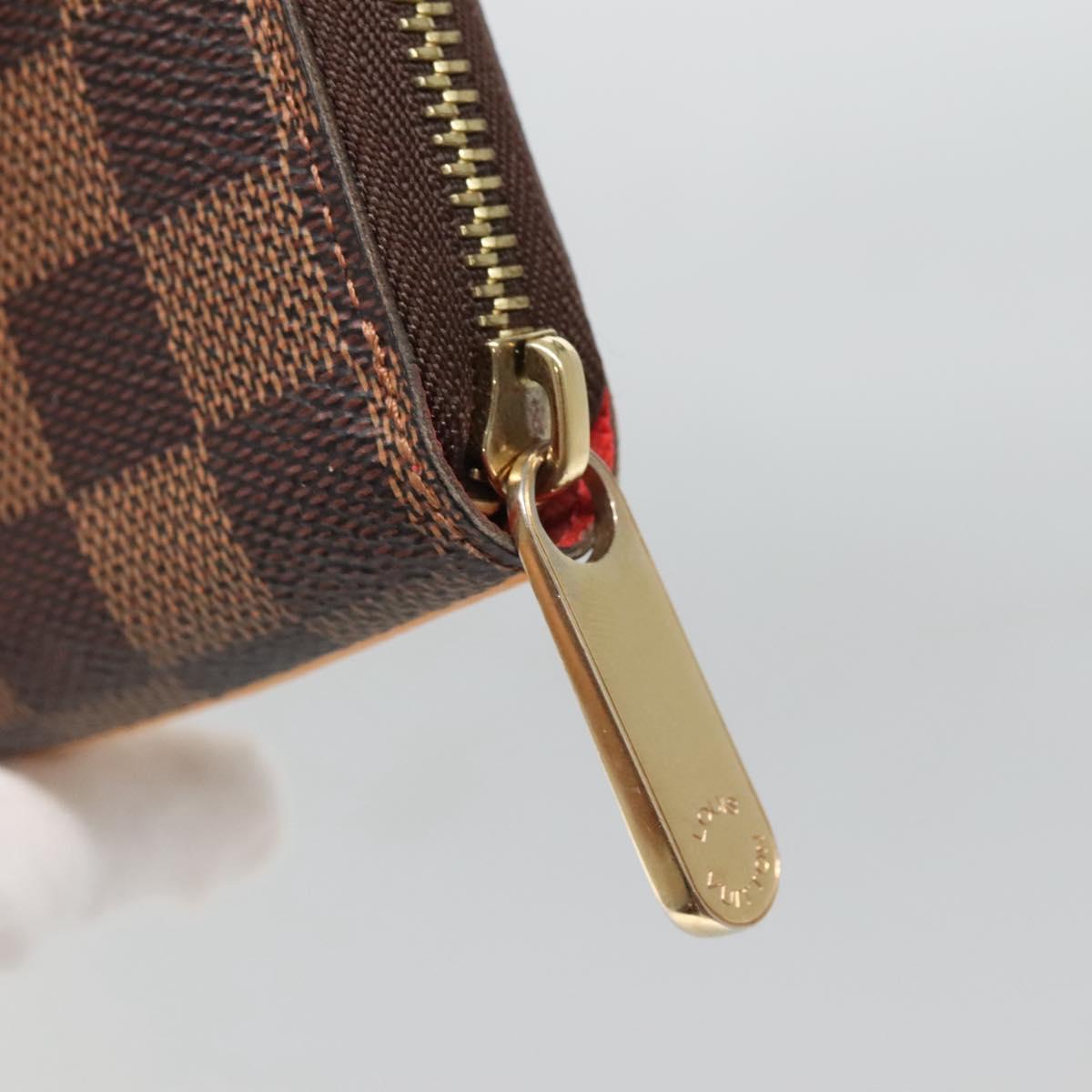 LOUIS VUITTON Damier Evasion Zippy Wallet Long Wallet N61240 LV Auth 125449