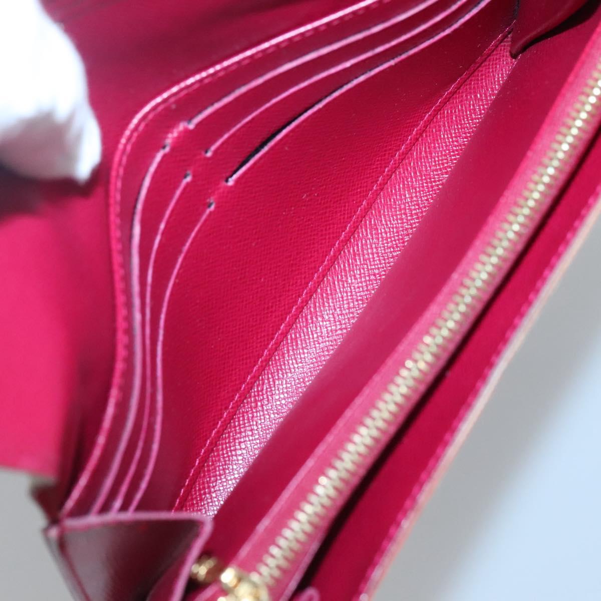 LOUIS VUITTON Multicolor Portefeuille Sarah Wallet White M93532 LV Auth 125458
