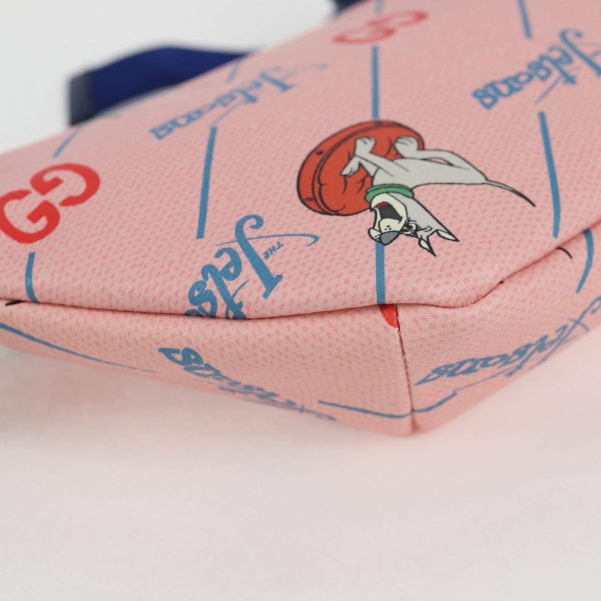 GUCCI THE Jetsons Children's Body Bag PVC Leather Pink 502095 Auth 125477M