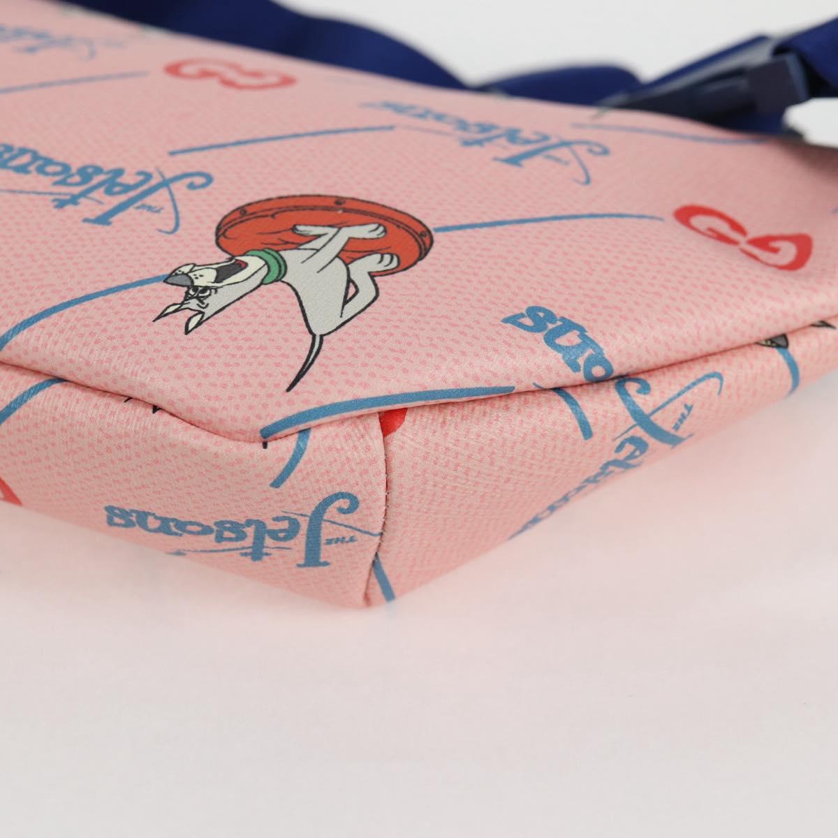 GUCCI THE Jetsons Children's Body Bag PVC Leather Pink 502095 Auth 125477M