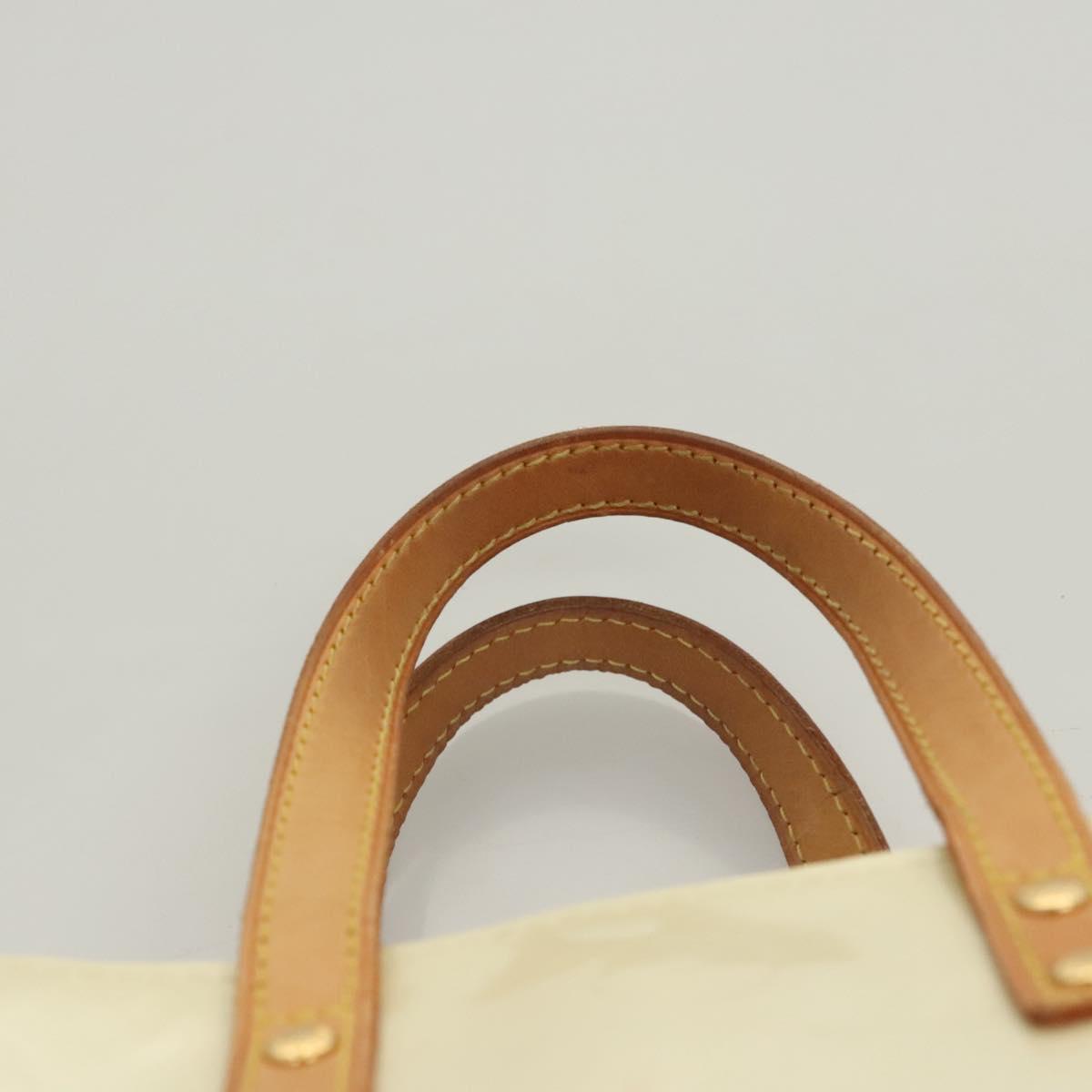 LOUIS VUITTON Monogram Vernis Reade PM Hand Bag Perle M91336 LV Auth 125524
