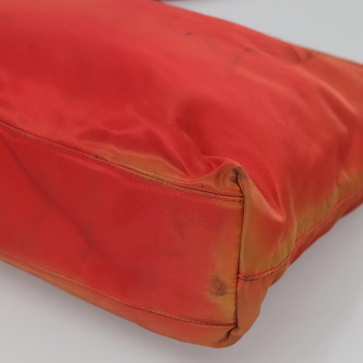 PRADA Tote Bag Nylon Red Auth 125554