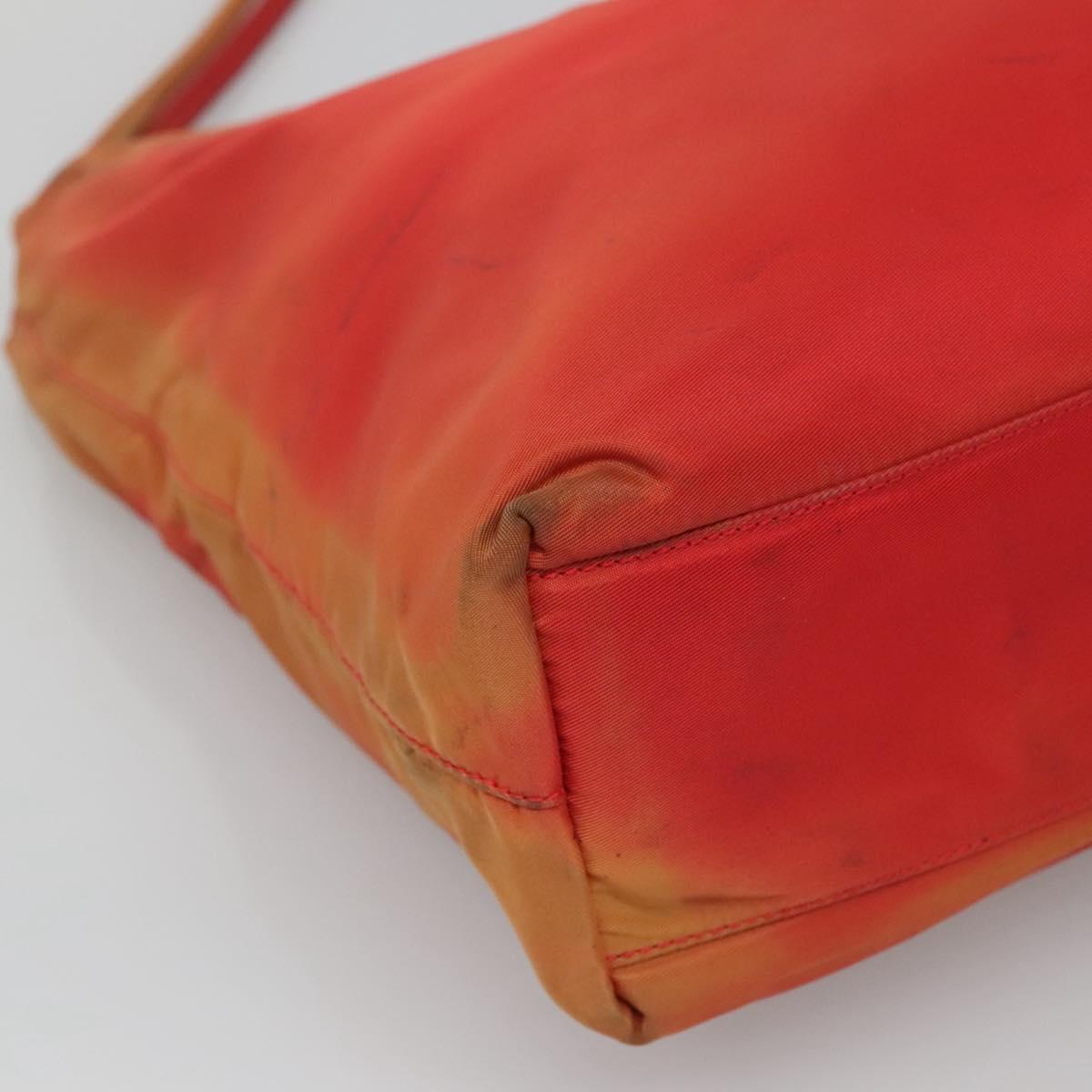 PRADA Tote Bag Nylon Red Auth 125554