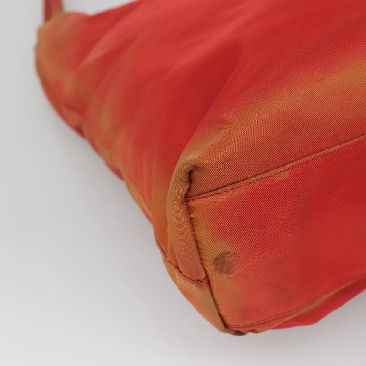 PRADA Tote Bag Nylon Red Auth 125554
