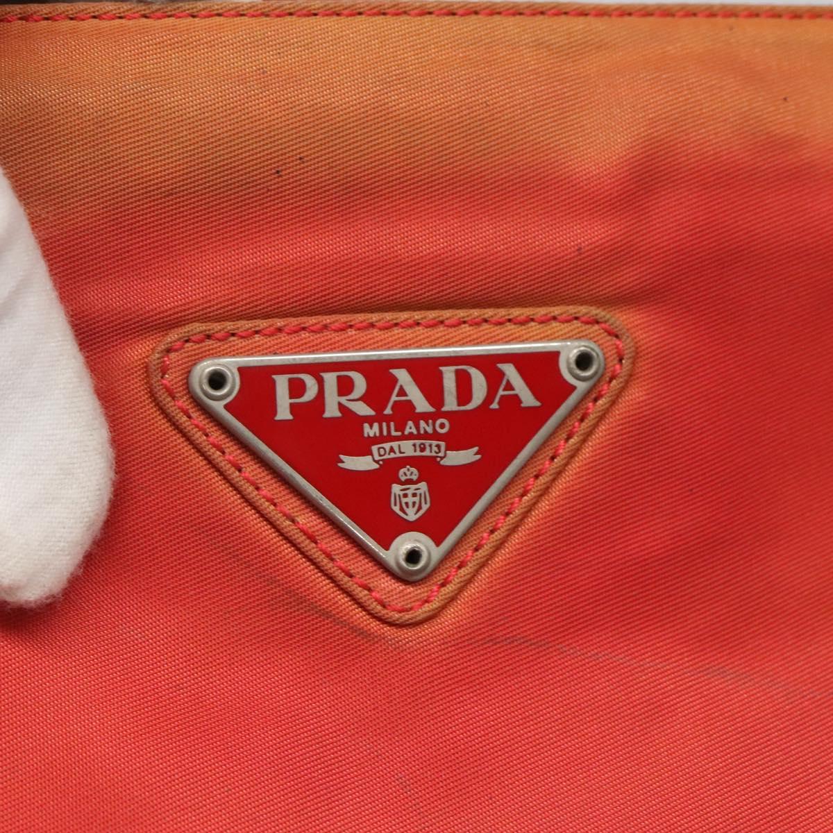 PRADA Tote Bag Nylon Red Auth 125554