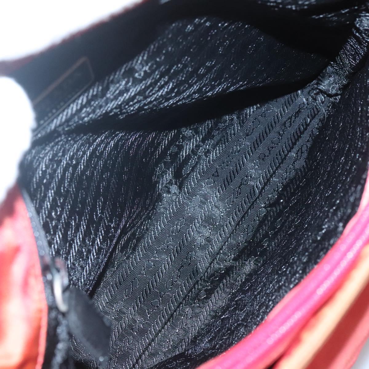 PRADA Tote Bag Nylon Red Auth 125554