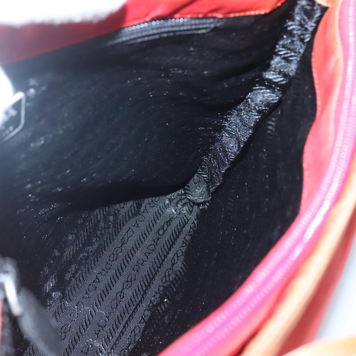 PRADA Tote Bag Nylon Red Auth 125554