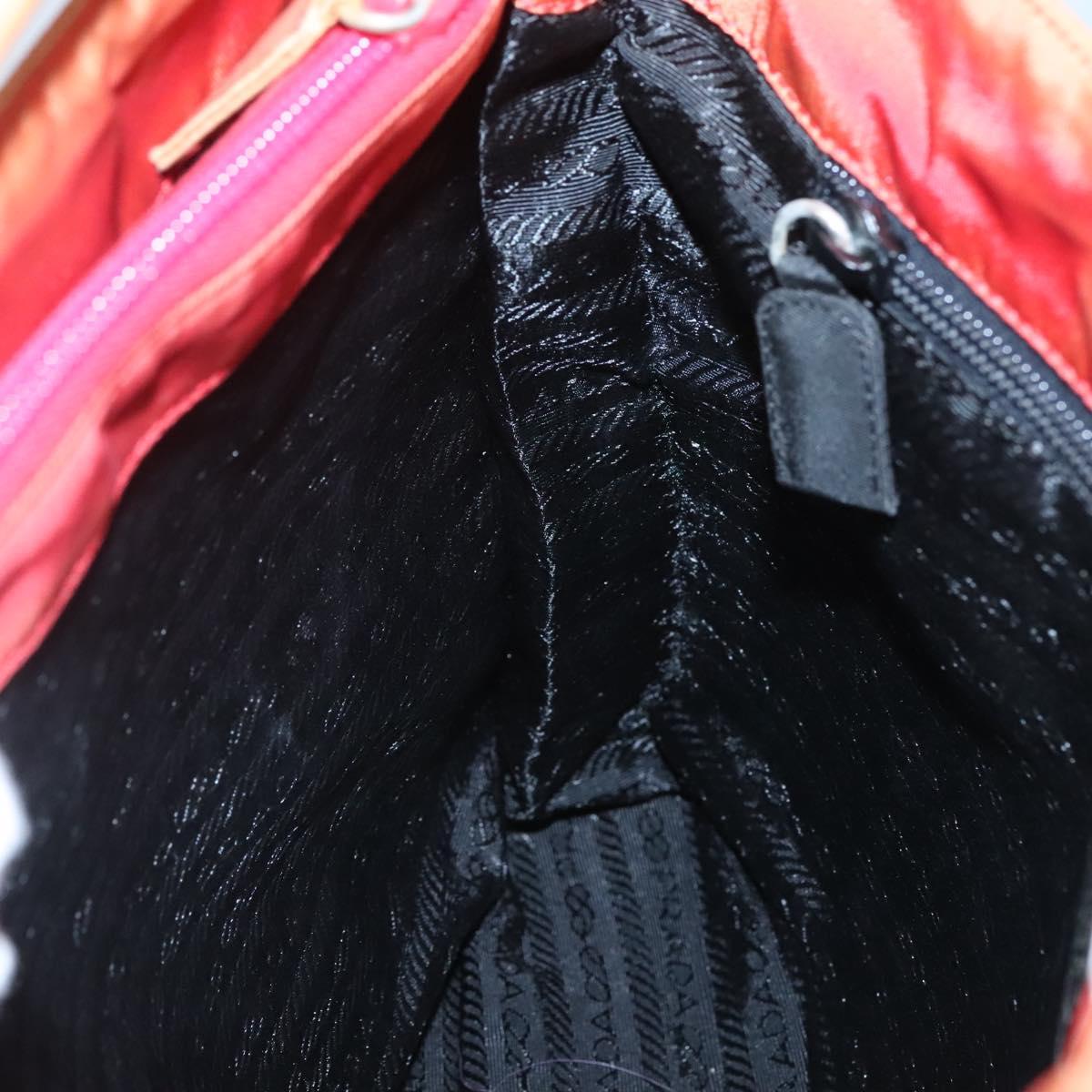 PRADA Tote Bag Nylon Red Auth 125554