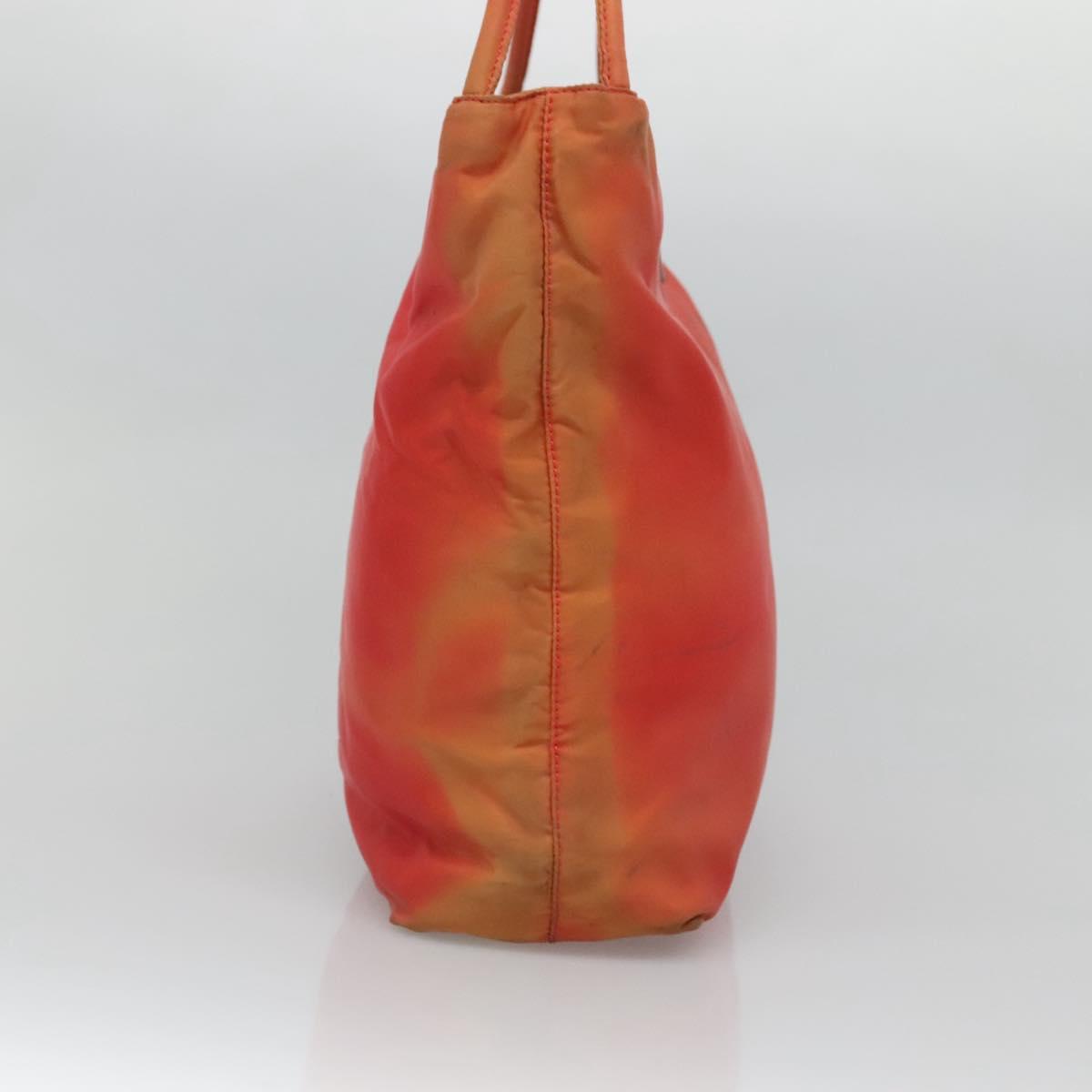 PRADA Tote Bag Nylon Red Auth 125554