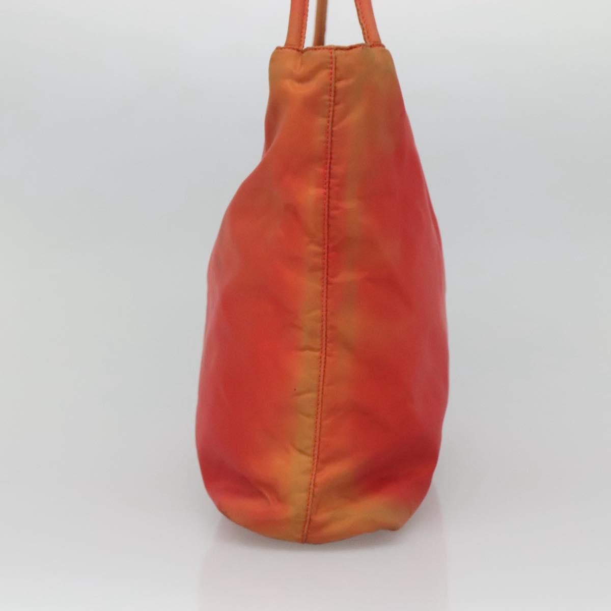 PRADA Tote Bag Nylon Red Auth 125554