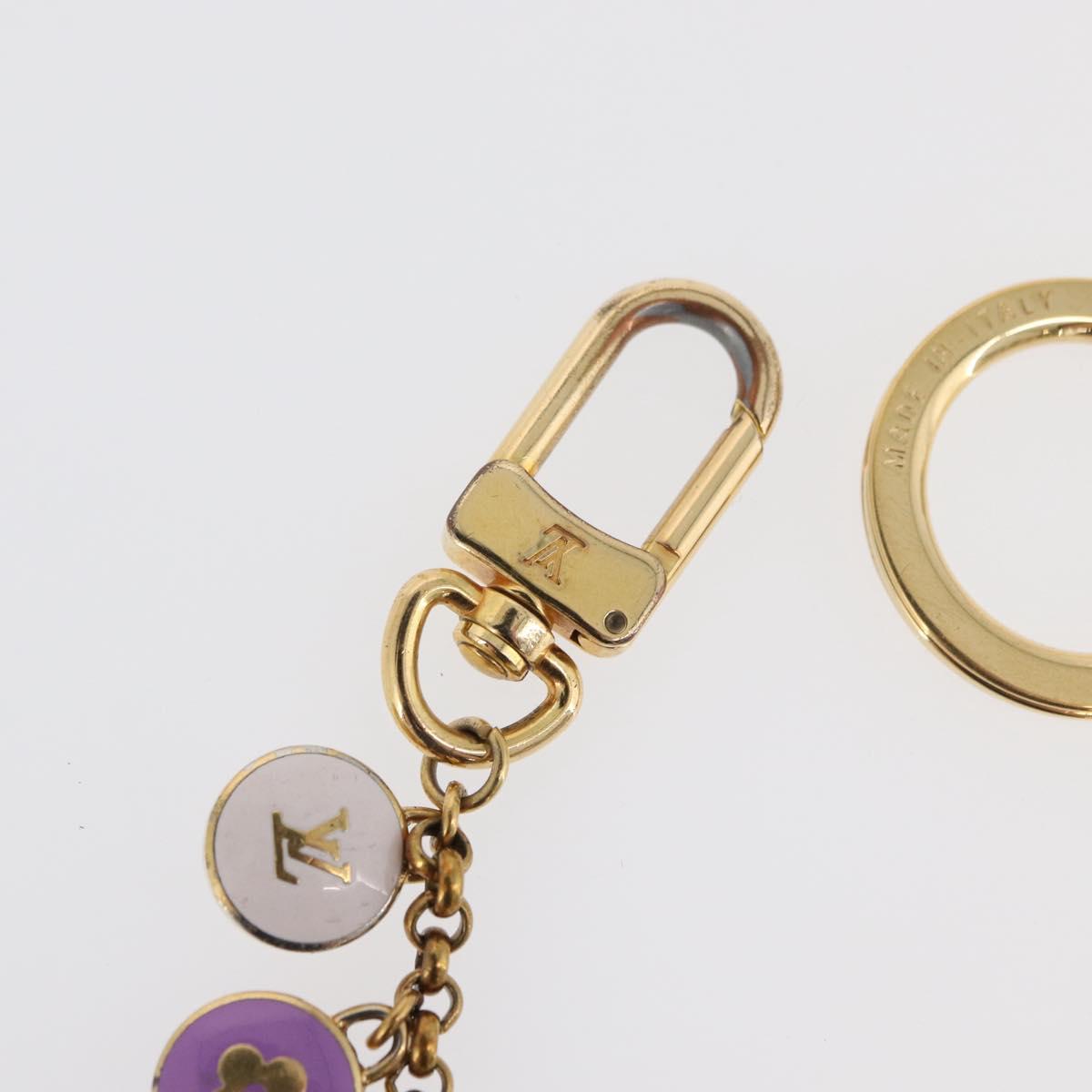 LOUIS VUITTON Porte Cles Chainne Pastille Key Holder metal M65386 Auth 125556
