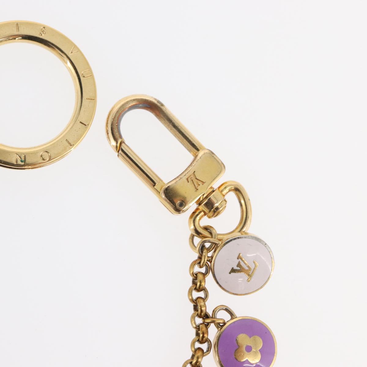 LOUIS VUITTON Porte Cles Chainne Pastille Key Holder metal M65386 Auth 125556