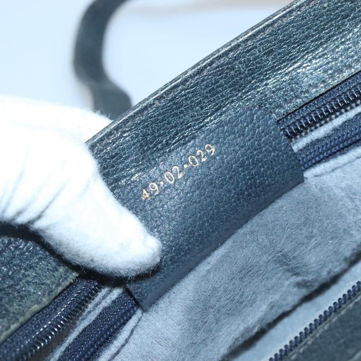 GUCCI GG Supreme Sherry Line Shoulder Bag PVC Navy Gold 49 02 029 Auth 125566