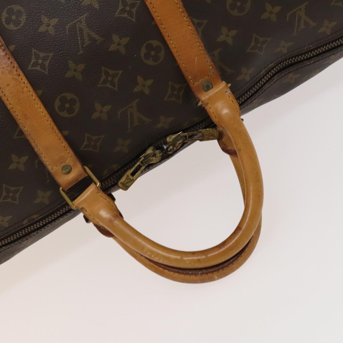 LOUIS VUITTON Monogram Keepall 55 Boston Bag M41424 LV Auth 125572
