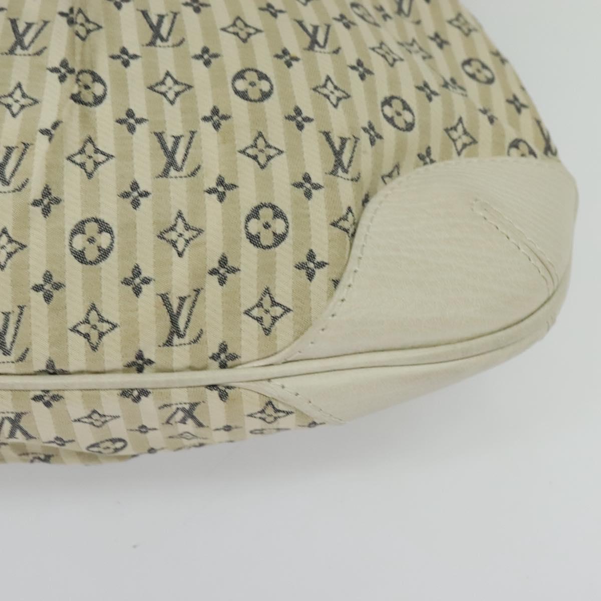 LOUIS VUITTON Monogram Mini Lin Croisette Marina PM Bag Beige M95494 Auth 125591