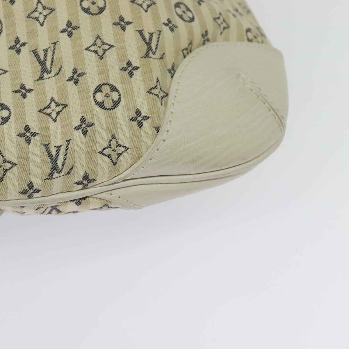 LOUIS VUITTON Monogram Mini Lin Croisette Marina PM Bag Beige M95494 Auth 125591