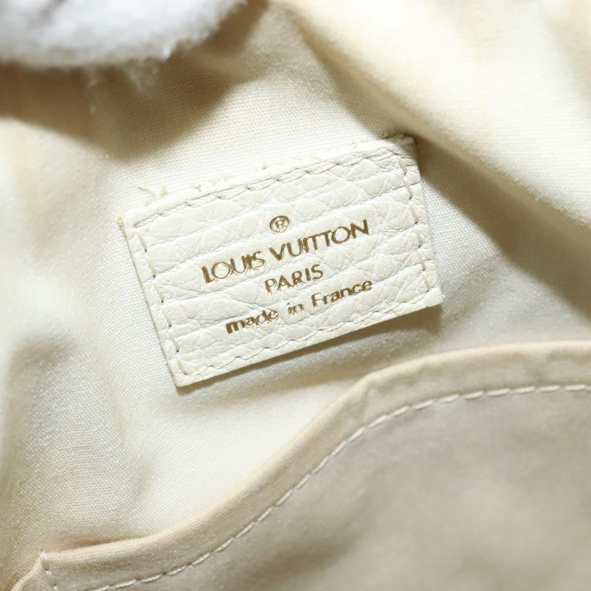 LOUIS VUITTON Monogram Mini Lin Croisette Marina PM Bag Beige M95494 Auth 125591