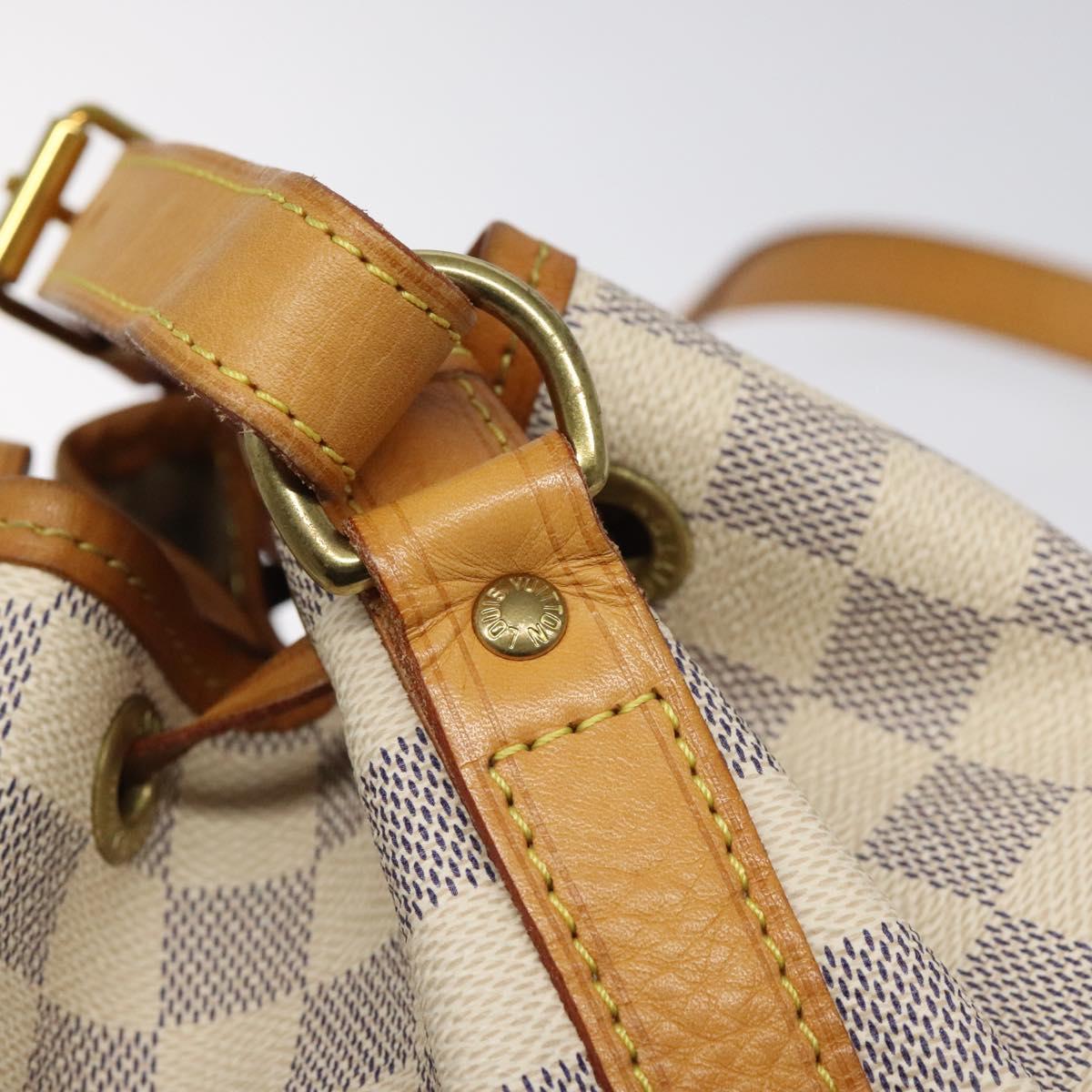LOUIS VUITTON Damier Azur Noe BB Shoulder Bag N41220 LV Auth 125596