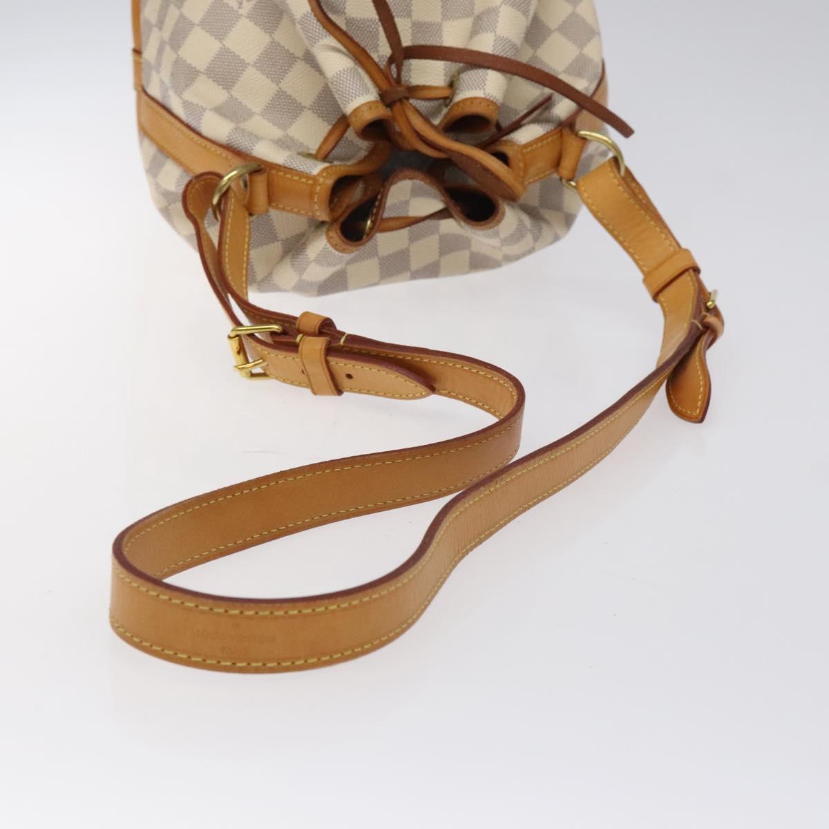 LOUIS VUITTON Damier Azur Noe BB Shoulder Bag N41220 LV Auth 125596