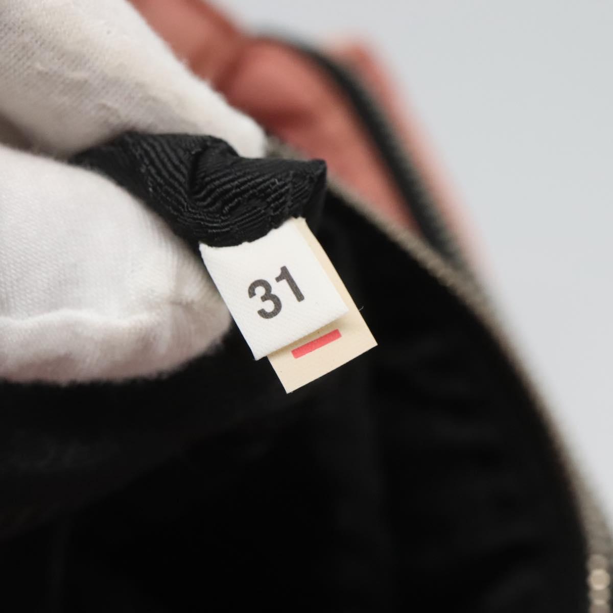 PRADA Chain Shoulder Bag Nylon Pink Silver Auth 125615