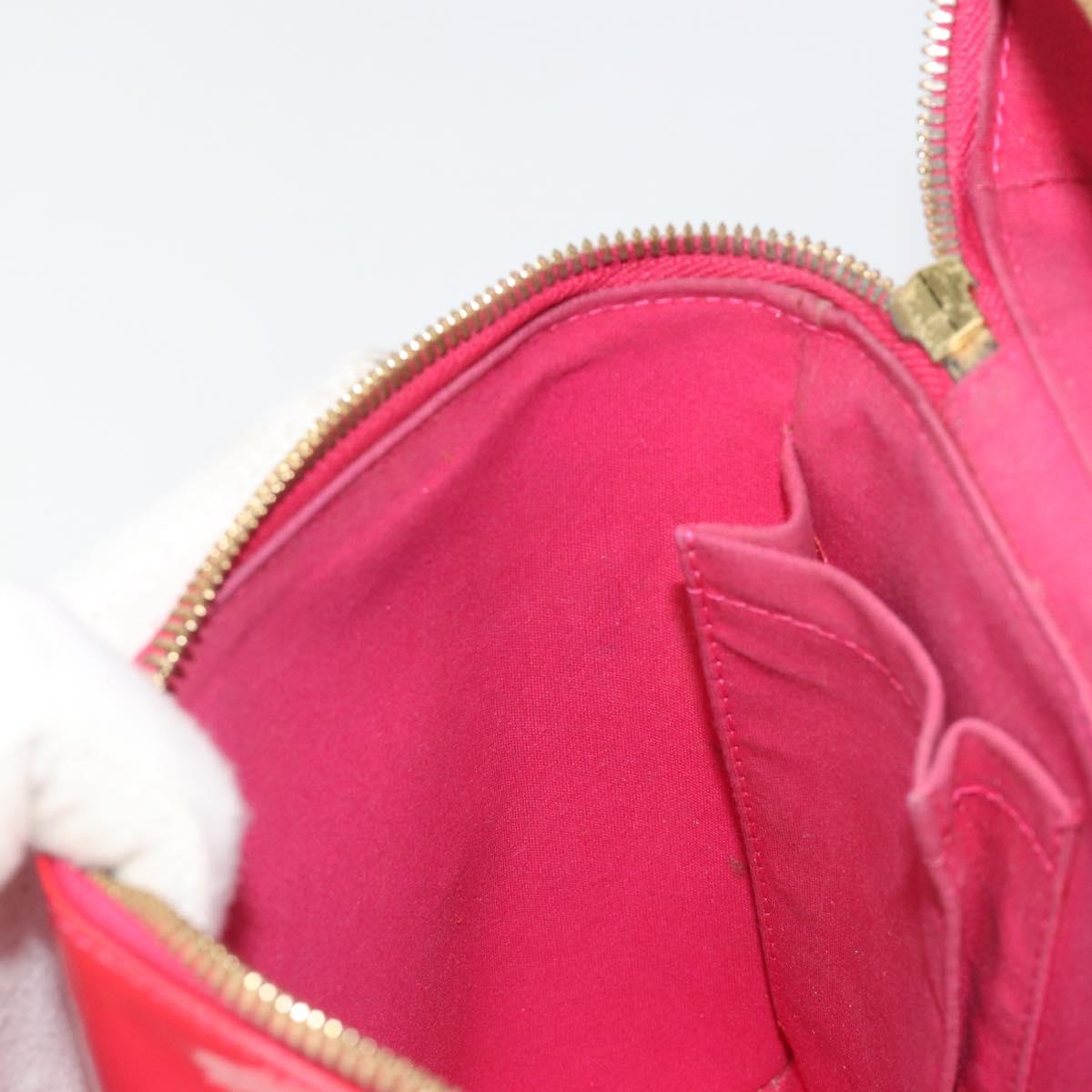 LOUIS VUITTON Monogram Vernis Sullivan Vertical Bag Pink M91259 LV Auth 125628A