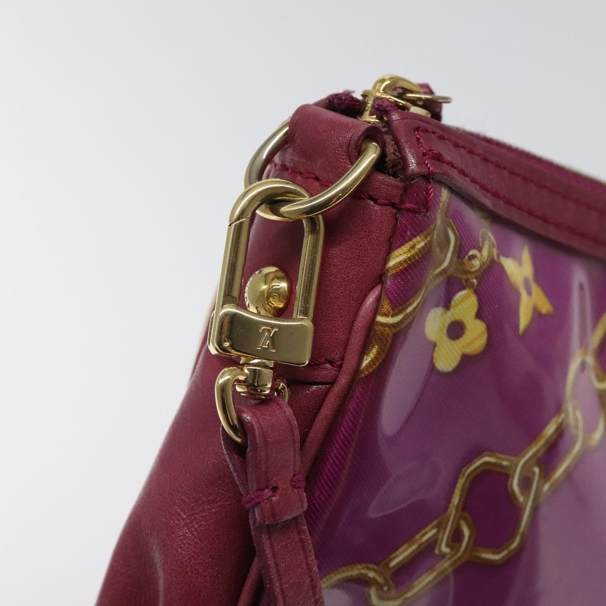LOUIS VUITTON Monogram Charm Pochette Accessoires Fuchsia M95160 LV Auth 125630V