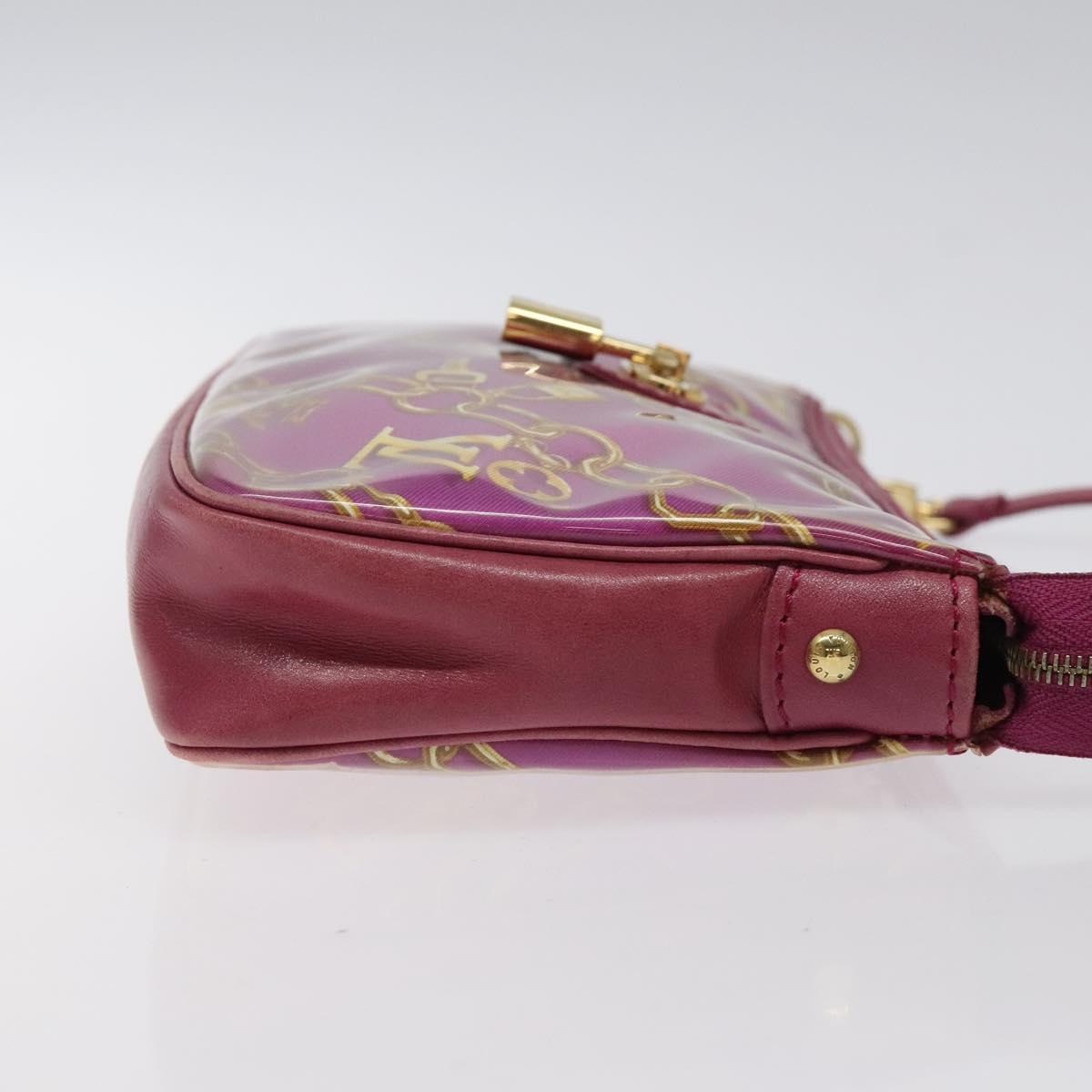 LOUIS VUITTON Monogram Charm Pochette Accessoires Fuchsia M95160 LV Auth 125630V