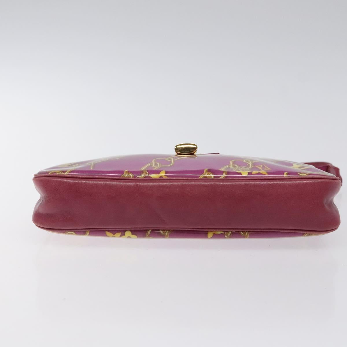 LOUIS VUITTON Monogram Charm Pochette Accessoires Fuchsia M95160 LV Auth 125630V
