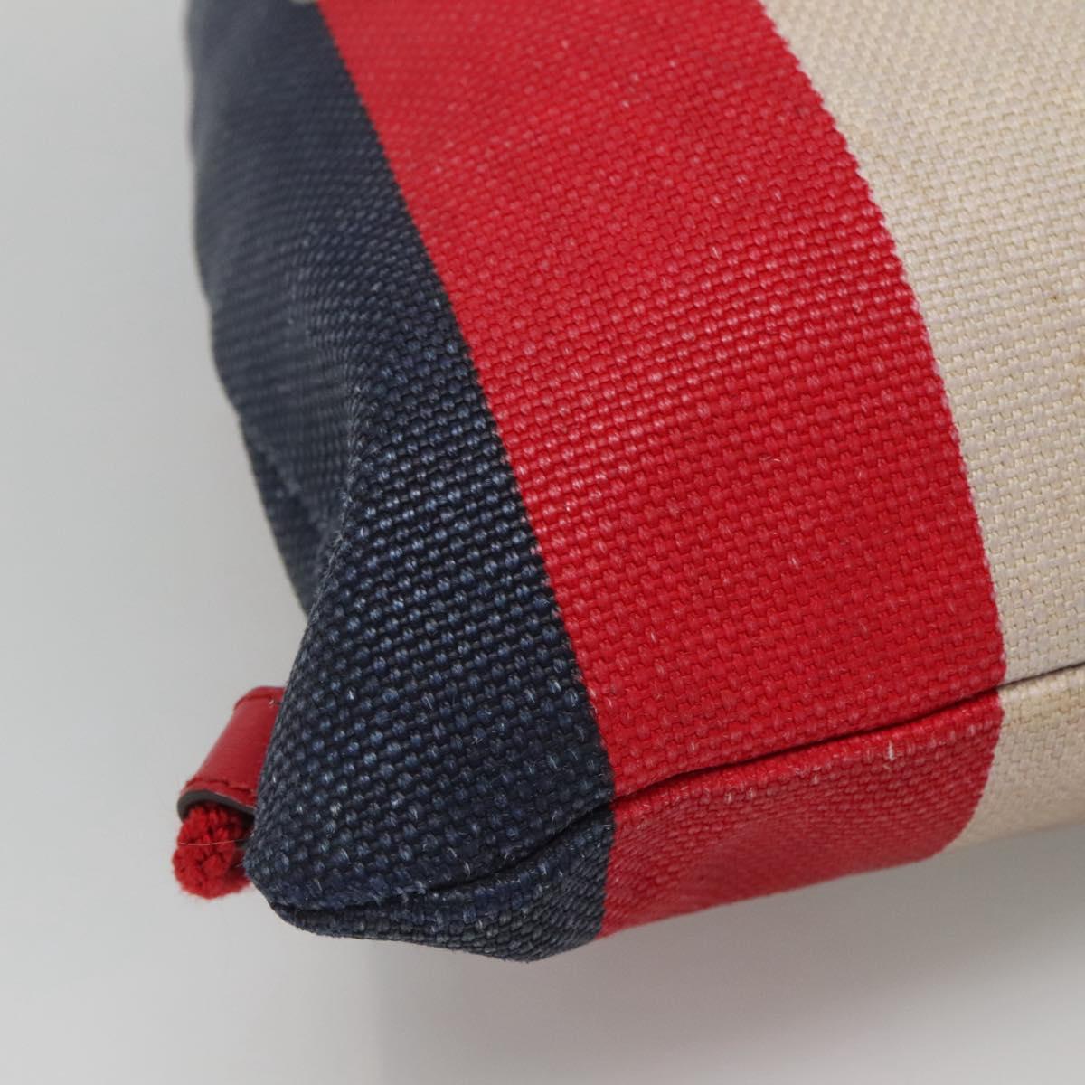 GUCCI Web Sherry Line Backpack Canvas Red Blue 473872 Auth 125637
