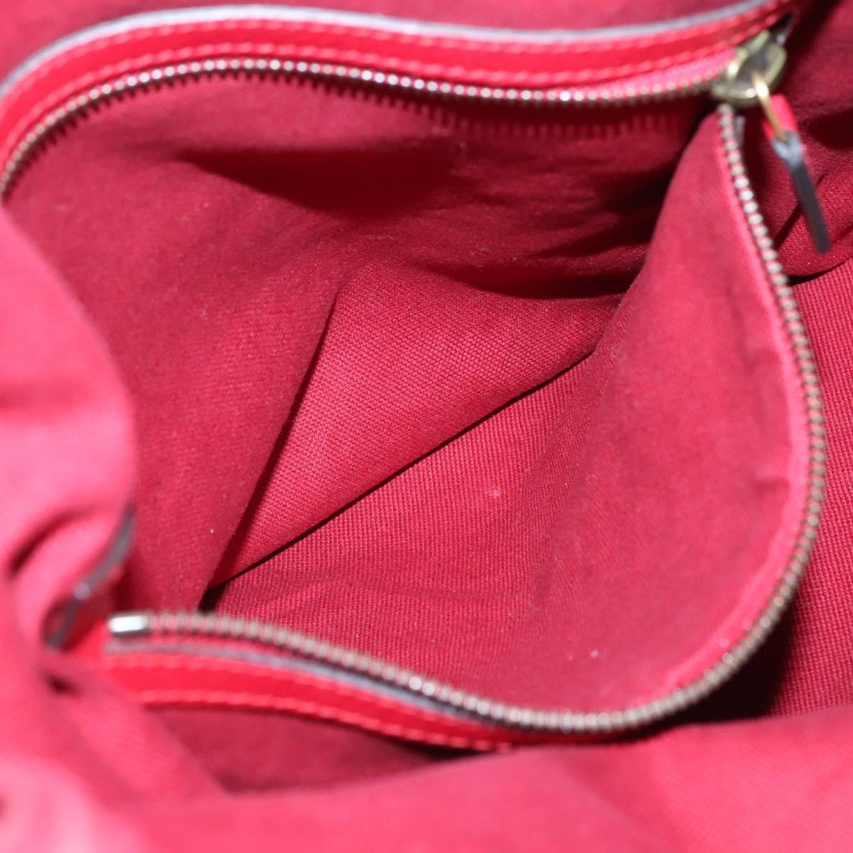 GUCCI Web Sherry Line Backpack Canvas Red Blue 473872 Auth 125637