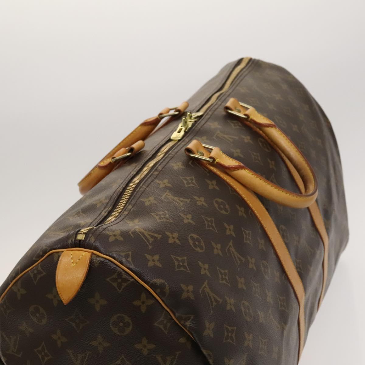 LOUIS VUITTON Monogram Keepall 55 Boston Bag M41424 LV Auth 125651